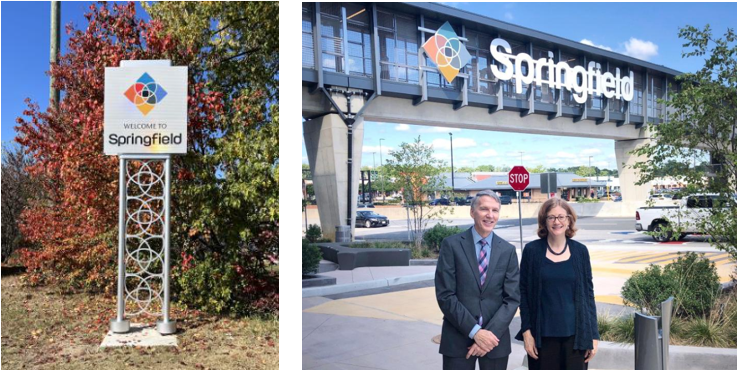 springfield branding sign & bridge